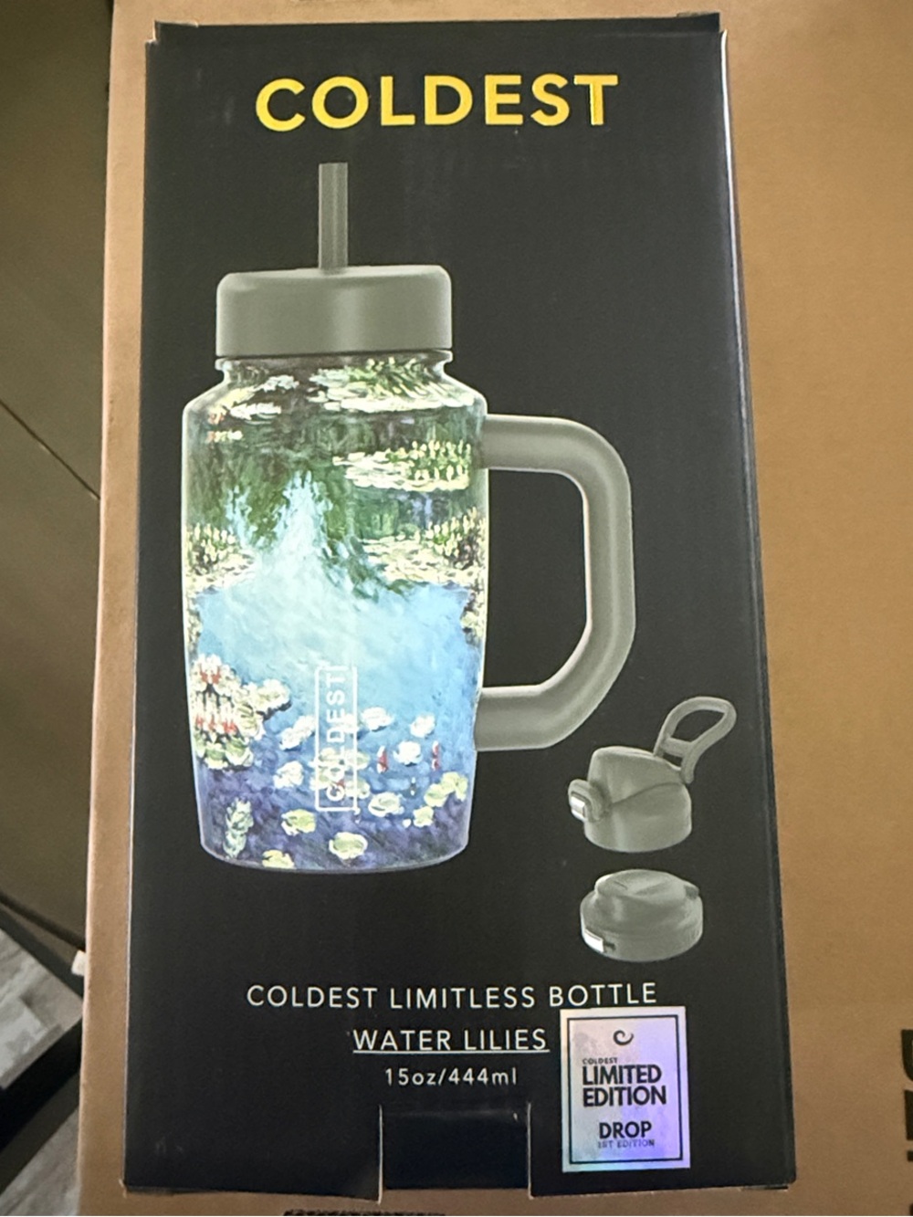 Coldest Limitless Bottle in Water Lilies - Green